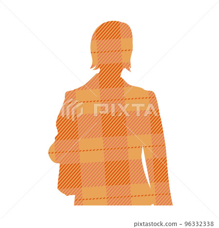 行走的女商人剪影檢查模式 行走的女商人剪影檢查模式 96332338