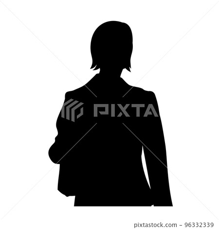 silhouette of walking business woman silhouette of walking business woman 96332339