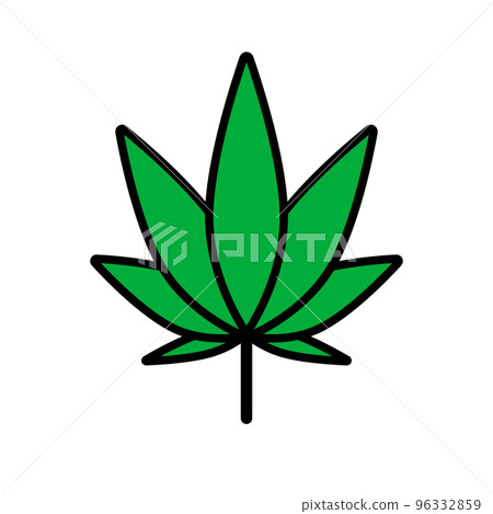Drug cannabis icon. hemp icon. vector. 96332859
