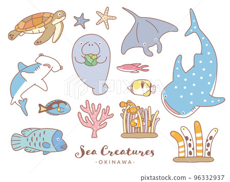 Sea creatures Sea creatures 96332937
