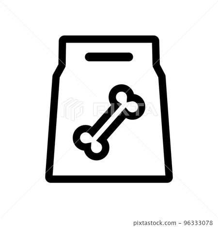 寵物食品袋。狗糧和貓糧。向量。 96333078