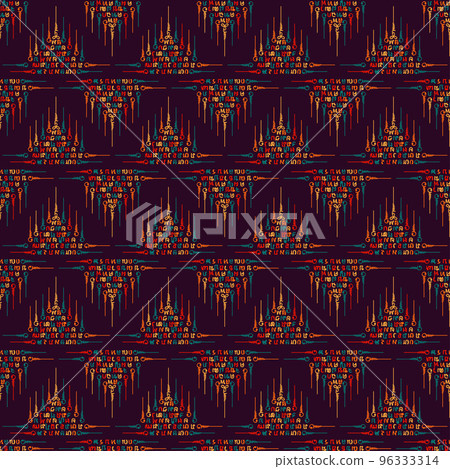 Abstract triangles seamless pattern design 96333314
