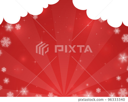 Concentrated line background with sparkling clouds and snowflakes 1 96333340