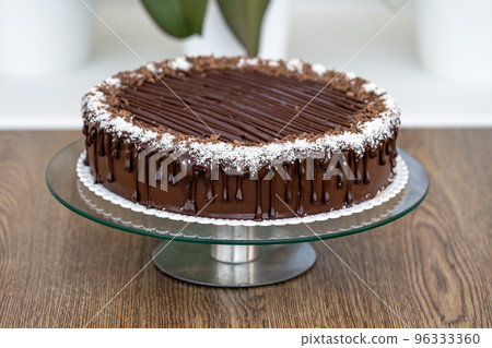 chocolate cake with cream and frosting chocolate cake with cream and frosting 96333360