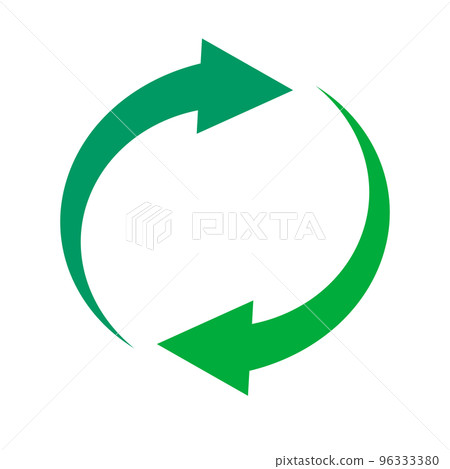 回收標誌。刷新或環境循環。向量。 96333380