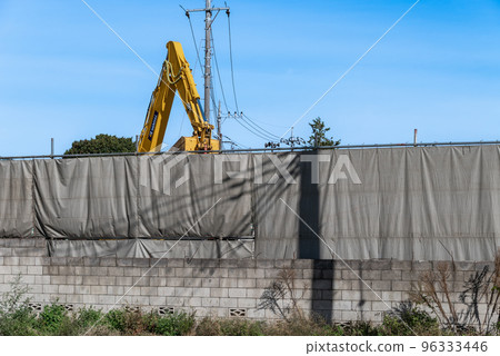 建築物被拆除的拆除現場 96333446