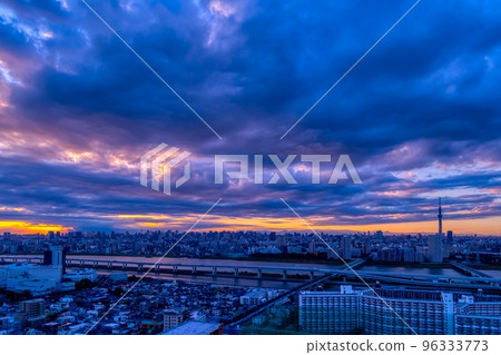 東京日落 96333773