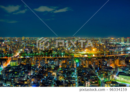 Asakusa night view Asakusa night view 96334159