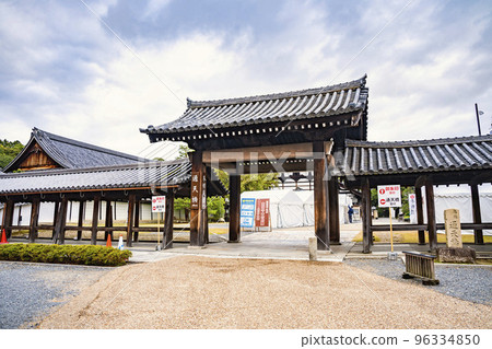 京都府京都市秋天的東福寺、紅葉和通天橋 96334850