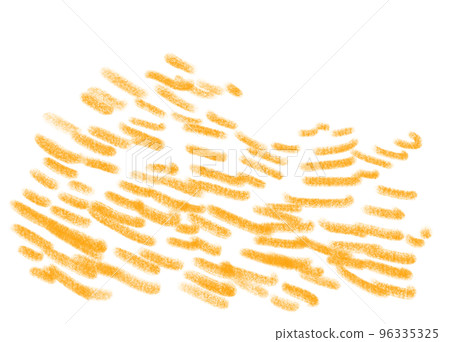 Pencil line scribble doodle in yellow orange red tangle busy concept 96335325
