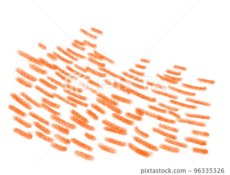 Pencil line scribble doodle in yellow orange red tangle busy concept 96335326