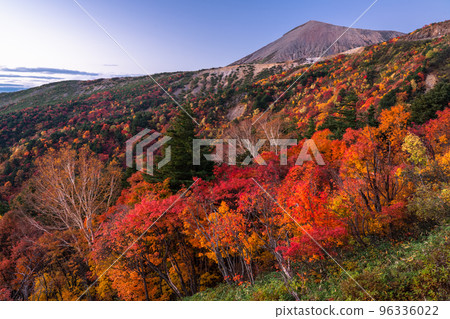 "Fukushima Prefecture" Tengu Garden/Bandai Azuma Skyline "Autumn leaves at its peak" 96336022