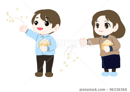 種豆子的人插畫 96336368