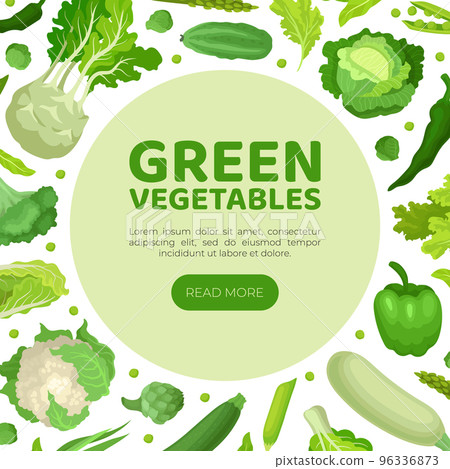 Green vegetables landing page template. Natural organic food web banner, website with vegetables seamless pattern cartoon vector Green vegetables landing page template. Natural organic food web banner, website with vegetables seamless pattern cartoon vector 96336873