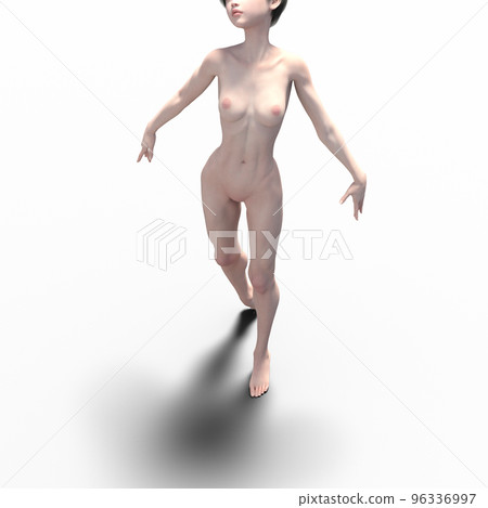 擺姿勢的女人裸體燙髮3DCG插圖素材 擺姿勢的女人裸體燙髮3DCG插圖素材 96336997