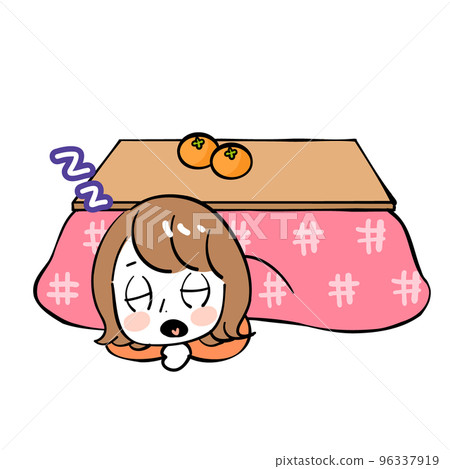 女被爐睡午覺 96337919