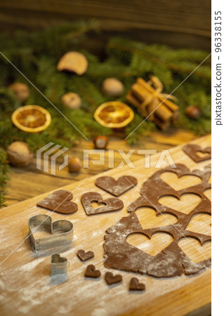 making of the Christmas cookies 96338155