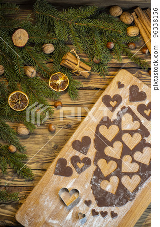 making of the Christmas cookies 96338156