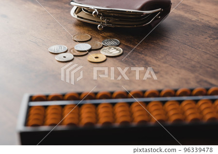 US dollar banknotes and calculator 96339478