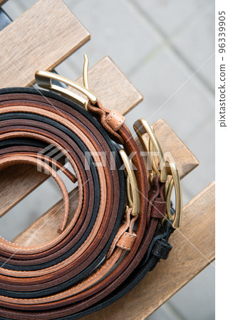 Leather belts set. natural lighting Leather belts set. natural lighting 96339905