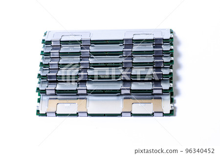 Computer memory card Close up memory socket on board computer server RAM on white background . system, main memory, random access memory, onboard, computer detail. Computer components . DDR3. DDR4. DD Computer memory card Close up memory socket on board computer server RAM on white background . system, main memory, random access memory, onboard, computer detail. Computer components . DDR3. DDR4. DD 96340452