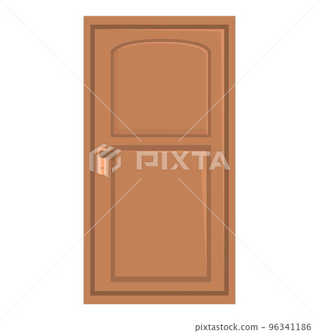 Open door icon cartoon vector. Exterior door. Decoration wood 96341186