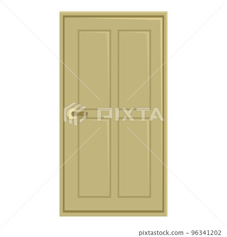 Office door icon cartoon vector. Home front. Open room 96341202
