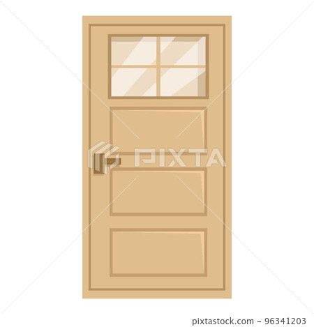 House door icon cartoon vector. Front home. Office exterior 96341203