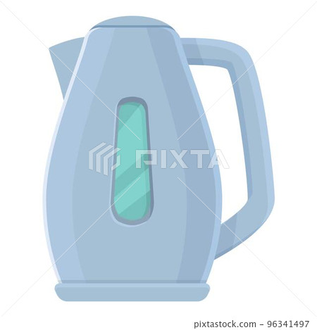 Classic electric kettle icon cartoon vector. Water cup. Kitchen pot 96341497