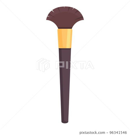 Cosmetic brush icon cartoon vector. Makeup shadow. Beauty nail Cosmetic brush icon cartoon vector. Makeup shadow. Beauty nail 96341546