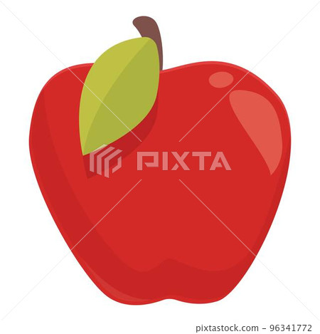 Polish red apple icon cartoon vector. Poland food. Culture food 96341772