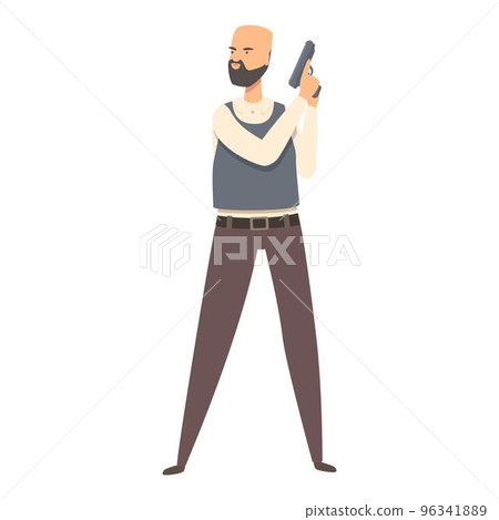Secret agent icon cartoon vector. Crime detective. Investigator case Secret agent icon cartoon vector. Crime detective. Investigator case 96341889