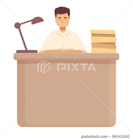Office investigator icon cartoon vector. Crime detective. Secret agent 96341891