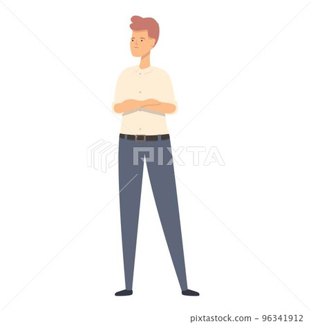 Solve agent icon cartoon vector. Crime detective. Man investigator 96341912