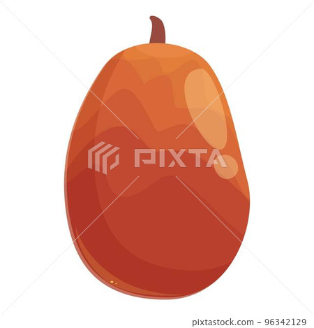 Tropical fruit oil icon cartoon vector. Palm food. Extract product 96342129
