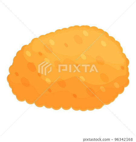 Snack croquette icon cartoon vector. Food cuisine. Cooking meal 96342168
