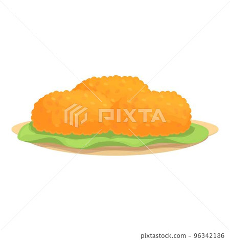 Snack meal icon cartoon vector. Fried dish. Cooking ball Snack meal icon cartoon vector. Fried dish. Cooking ball 96342186