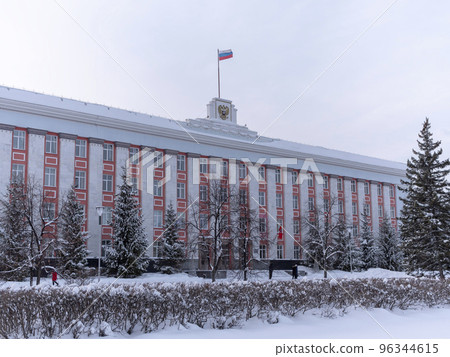 BARNAUL - DECEMBER 17 The administration of the Altai territory, city Barnaul, Russia on Desember 17, 2019 in Barnaul, Russia 96344615
