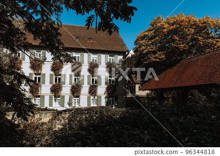 Old national German town house in Bietigheim-Bissingen, Baden-Wuerttemberg, Germany, Europe. Old Town is full of colorful and well preserved buildings. 96344818