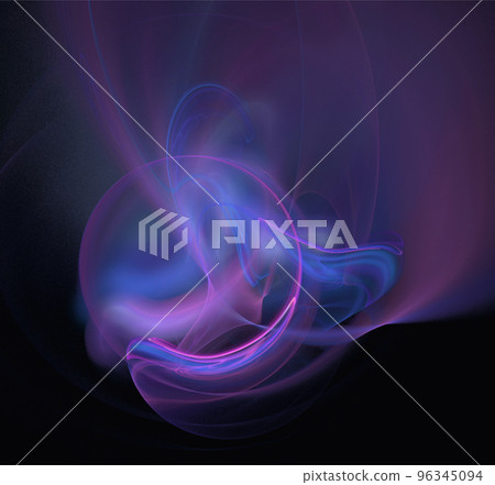 abstract purple-blue glowing pattern on black background, design, wallpaper 96345094