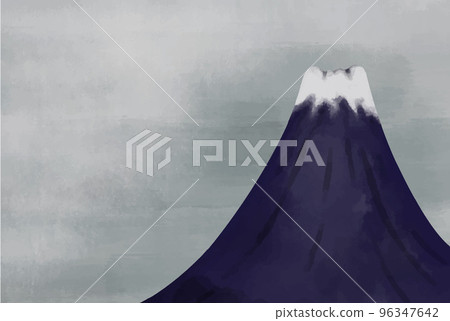 Fuji landscape illustration material for new year's cards 96347642
