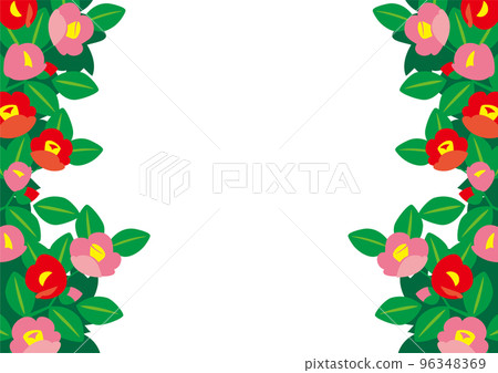 Camellia flower (2 colors) frame Camellia flower (2 colors) frame 96348369