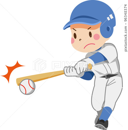 男孩打棒球 96348374
