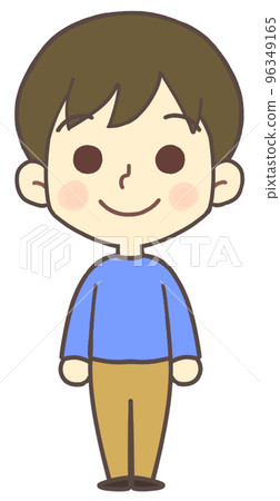 爸爸微笑著站著 96349165