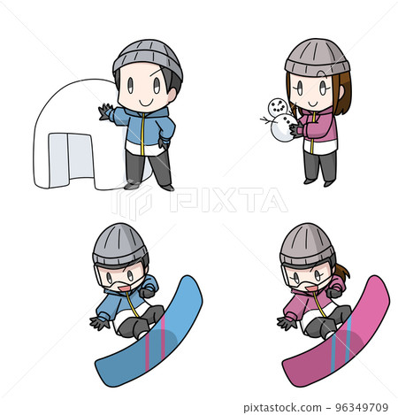 男女玩雪成人4款 96349709