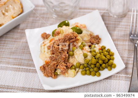 Spanish salad called Ensalada rusa Spanish salad called Ensalada rusa 96349974
