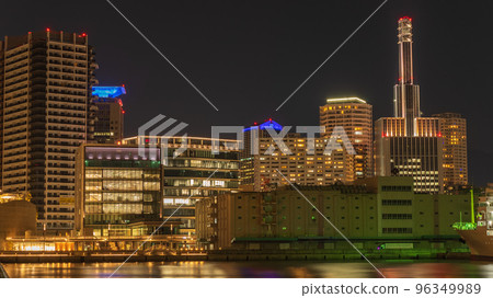 Night view of Kobe Bay Area 96349989