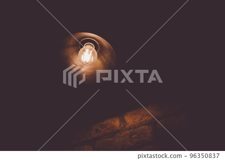 lighting on a brick wall lighting on a brick wall 96350837