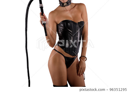 Sexy Woman Holding a Whip