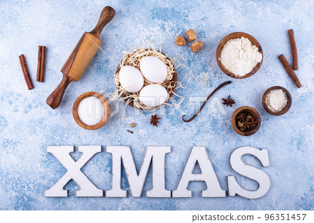 New year and Christmas baking concept New year and Christmas baking concept 96351457